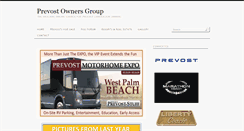 Desktop Screenshot of prevostownersgroup.com